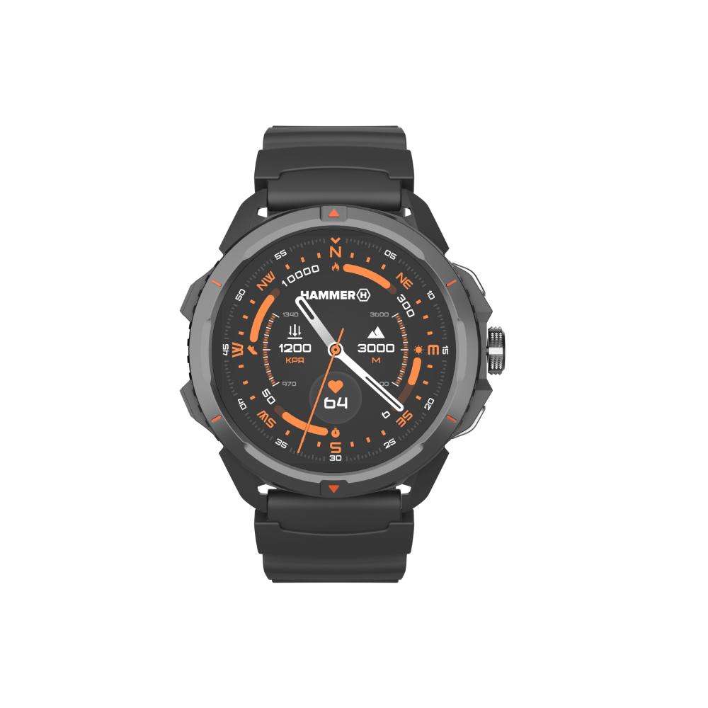 Reloj SmartWatch HAMMER SMA002929 | 1,5" Pulgadas, Táctil, Monitor Cardíaco, GPS, LCD TFT