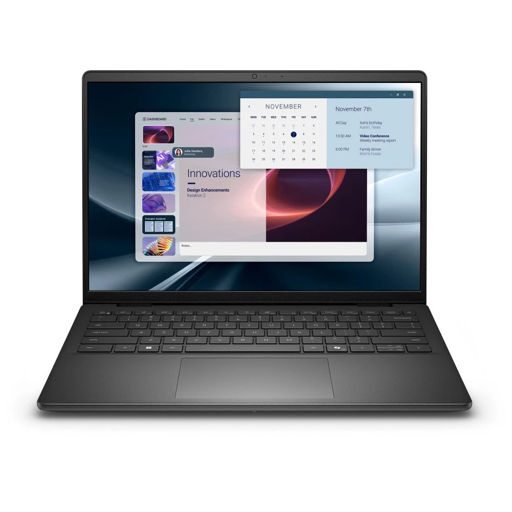 Pc portátil AMD Ryzen 7 250 14" Windows 11 Pro Dell PRO 14 ESSENTIAL PV14255 Pantalla táctil Ram 16 GB Disco 512 GB  | SSD M.2 NVMe, Negro