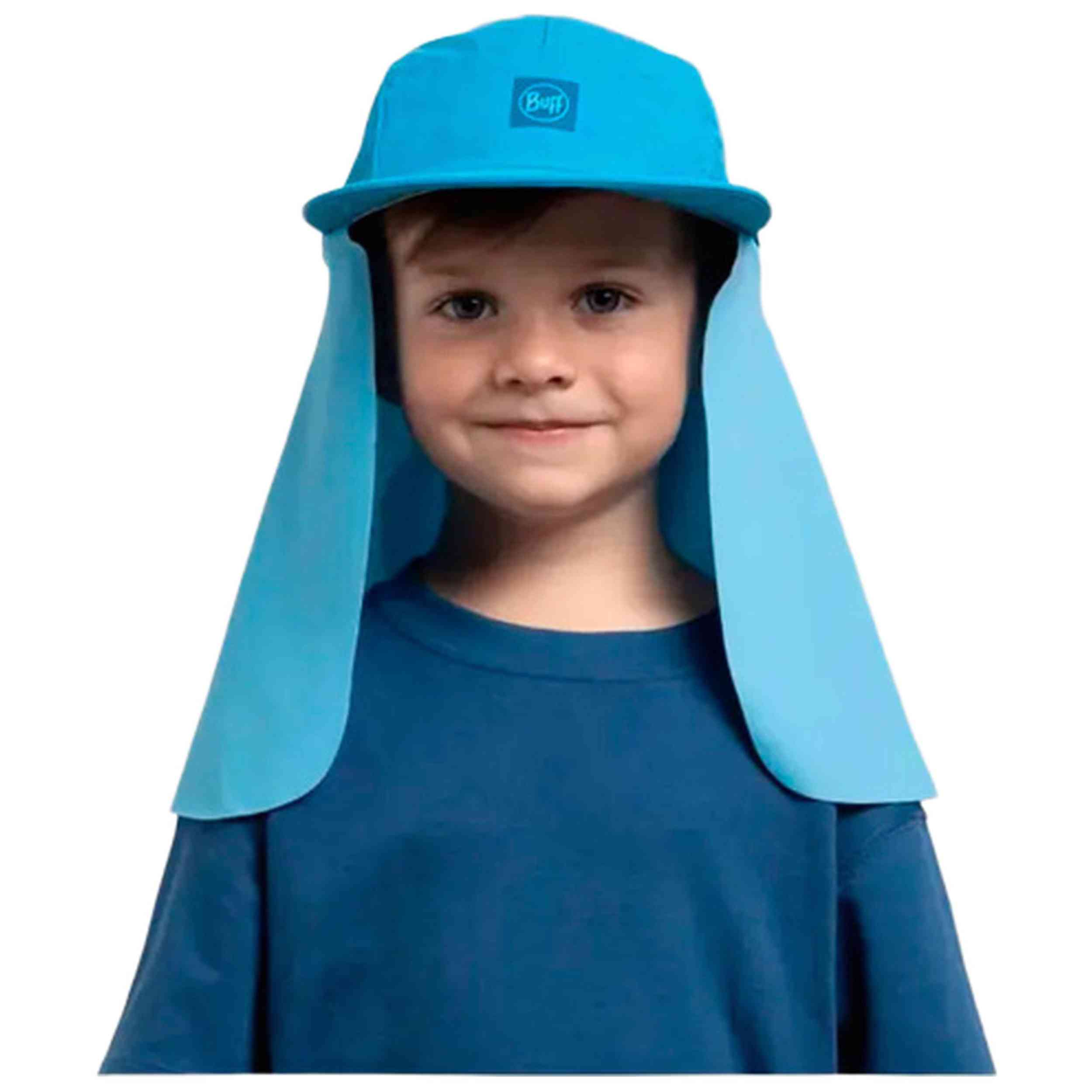 Gorro Buff modelo Desert Cap Kids Solid Kids en color Azul