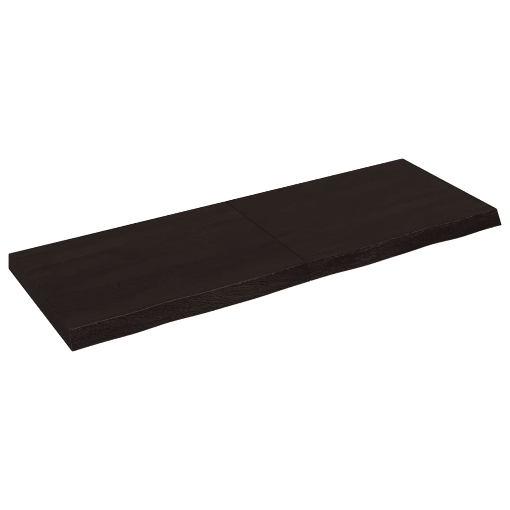 Vidaxl Estante de Pared de Madera Roble Tratada 140x50x(2-6)cm Natural