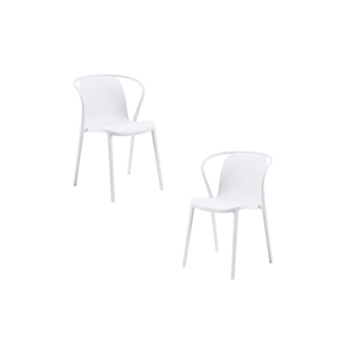 Regalos Miguel - Packs Sillas Jardín - Pack 2 Sillas Zotli - Blanco