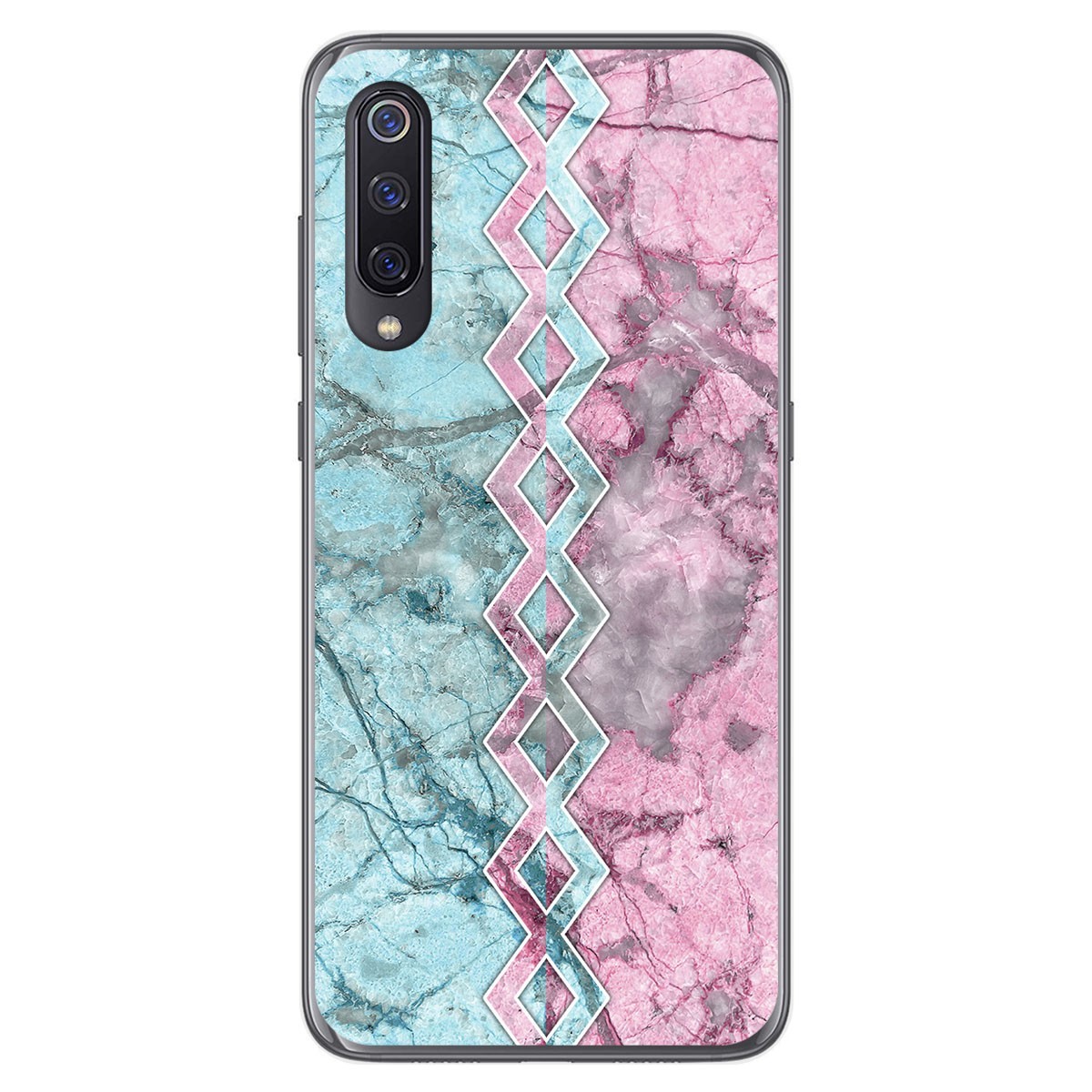 Tumundosmartphone Funda Gel Tpu para Xiaomi Mi 9 diseño Mármol 08 Dibujos