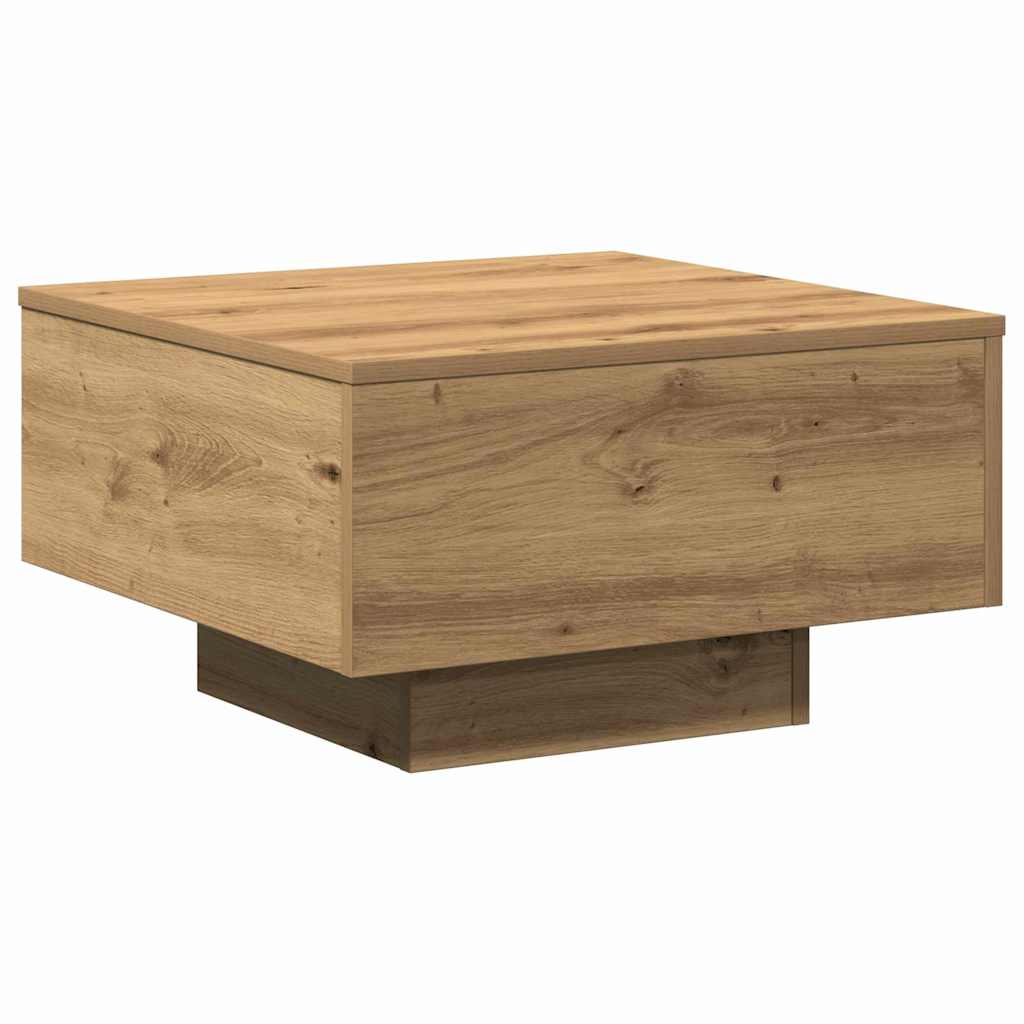 vidaXL Mesa de Café Roble artesanal 55 x 55 x 31 cm