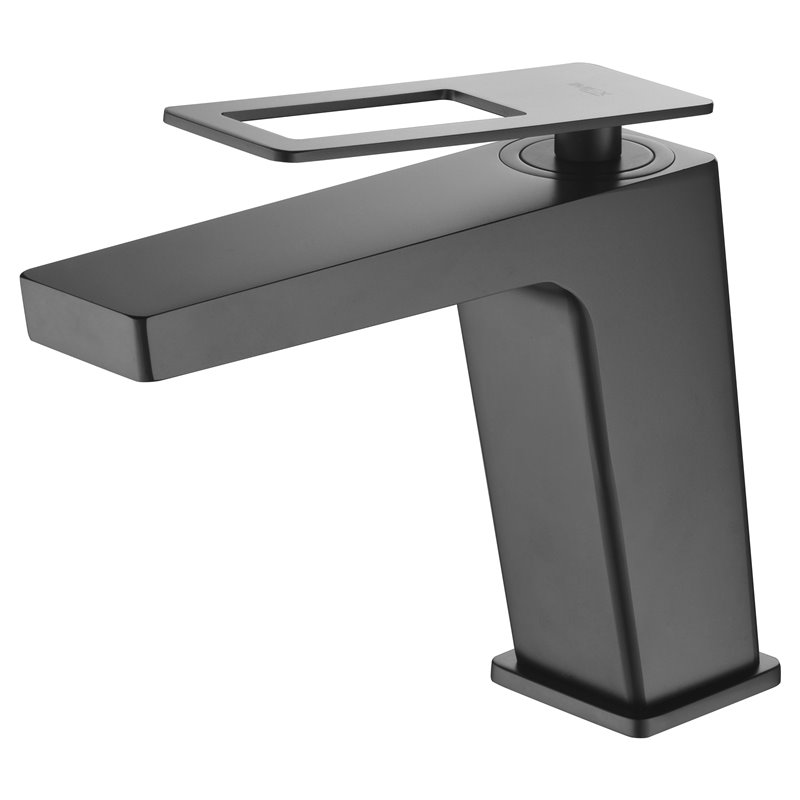 Imex Suecia BDC032-1NG grifo monomando lavabo latón negro mate caño recto