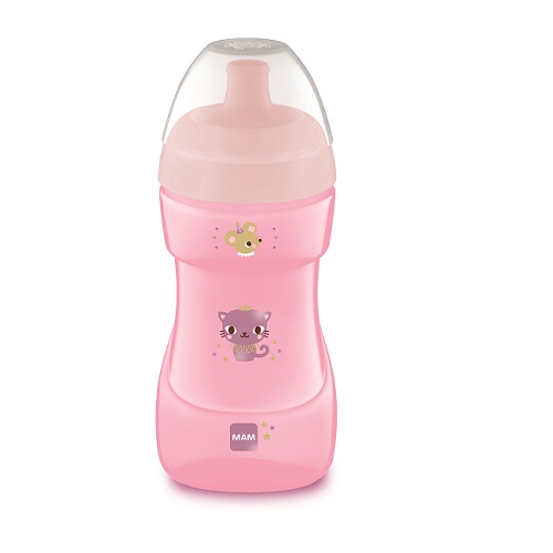 Taza Deportiva Mam 330 Ml Rosa - Sin Derrames