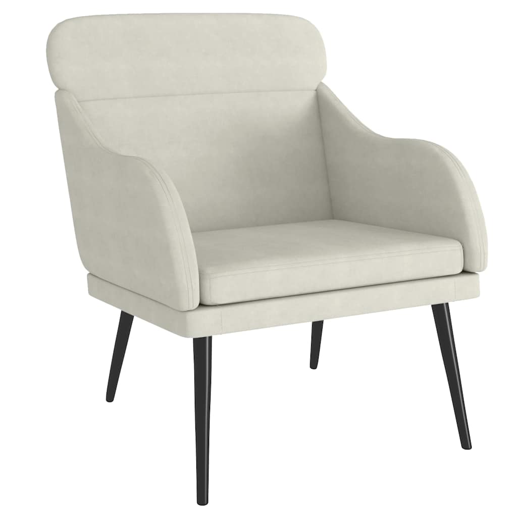 vidaXL Sillón de terciopelo 63x76x80 cm