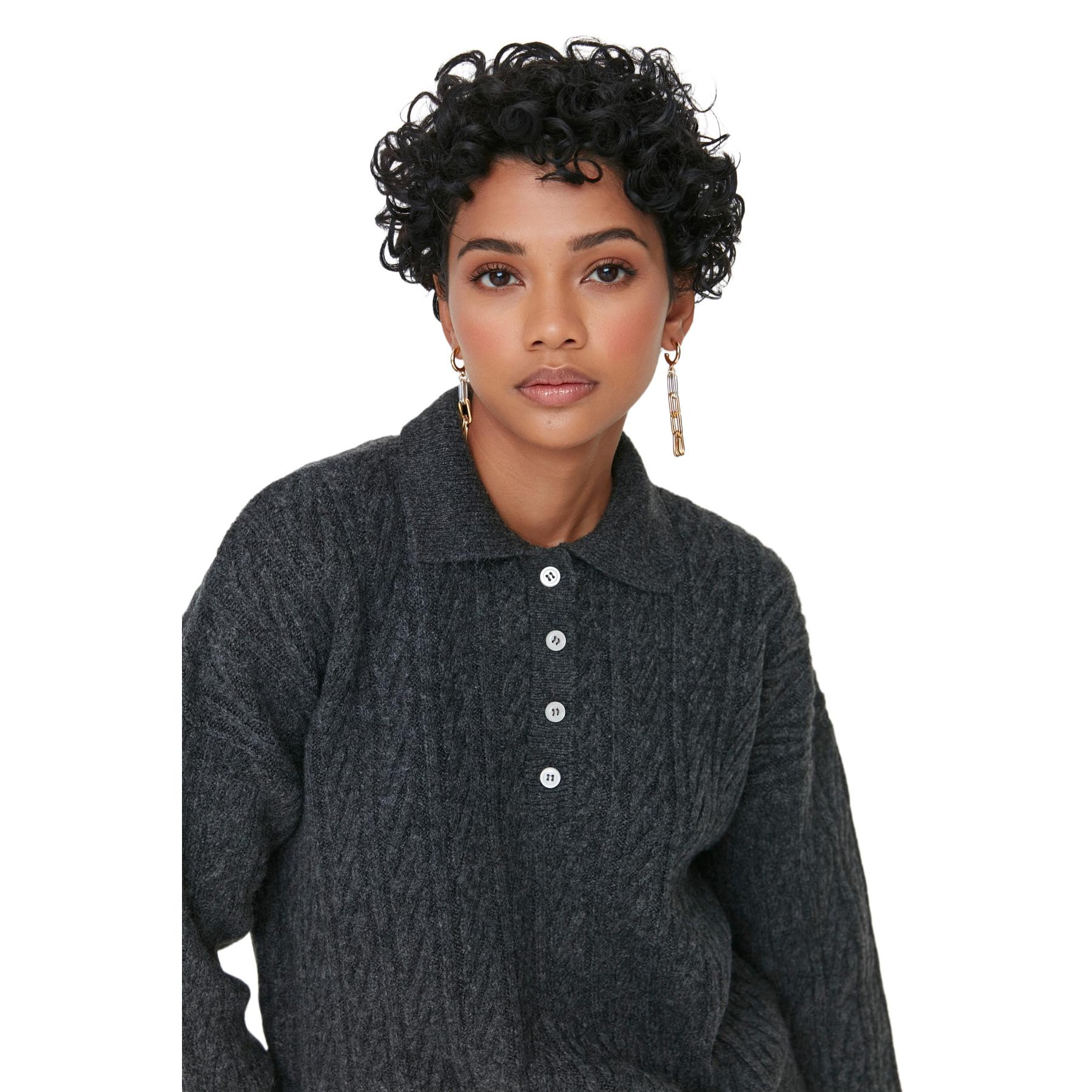 Trendyol Mujer Antracita Suéter De - Ropa De Invierno Cómoda Y Elegante Pequeño