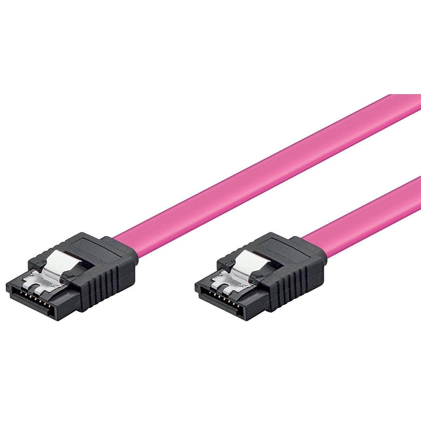 Cable SATA Microconnect de 0,3m con Clip para Conexión Segura