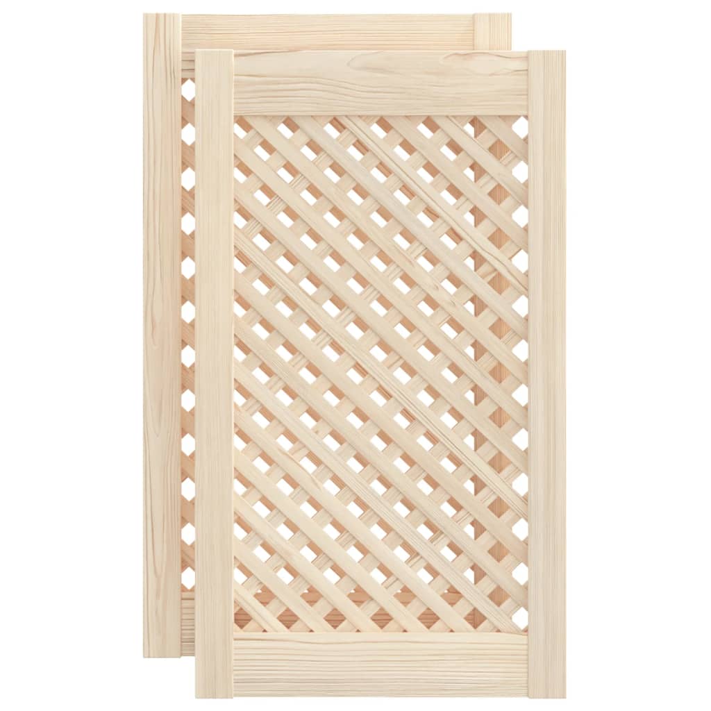 vidaXL Puertas de Armario Entramado Paneles de Aparador Madera de Pino Dimensiones 39.5 x 39.5 cm,  49.5 x 39.5 cm,  39.5 x 61.5 cm y mas