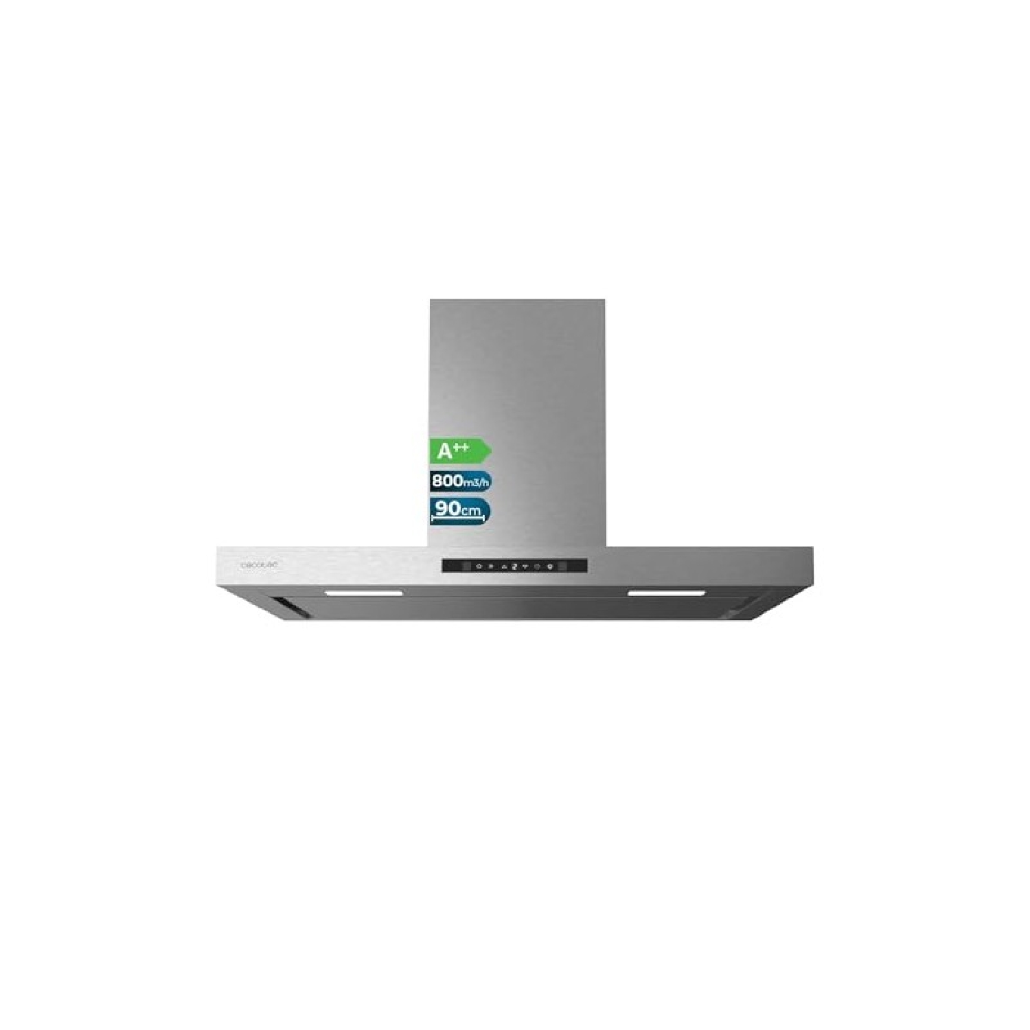 Cecotec Campanas "T" Bolero Flux TT 908000 Slim Glass Black A++