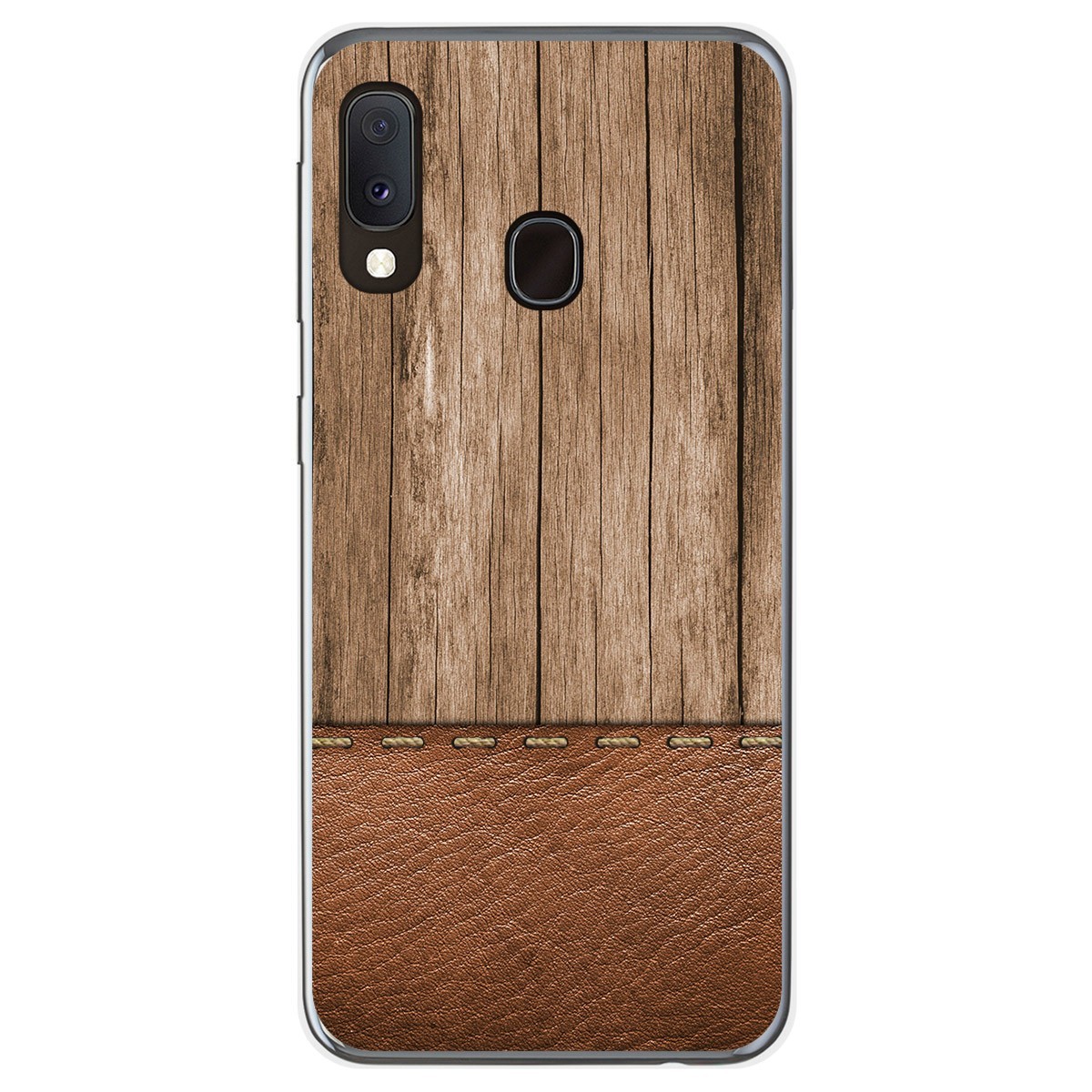 Tumundosmartphone Funda Gel Tpu para Samsung Galaxy A20e 5.8 diseño Madera 09 Dibujos