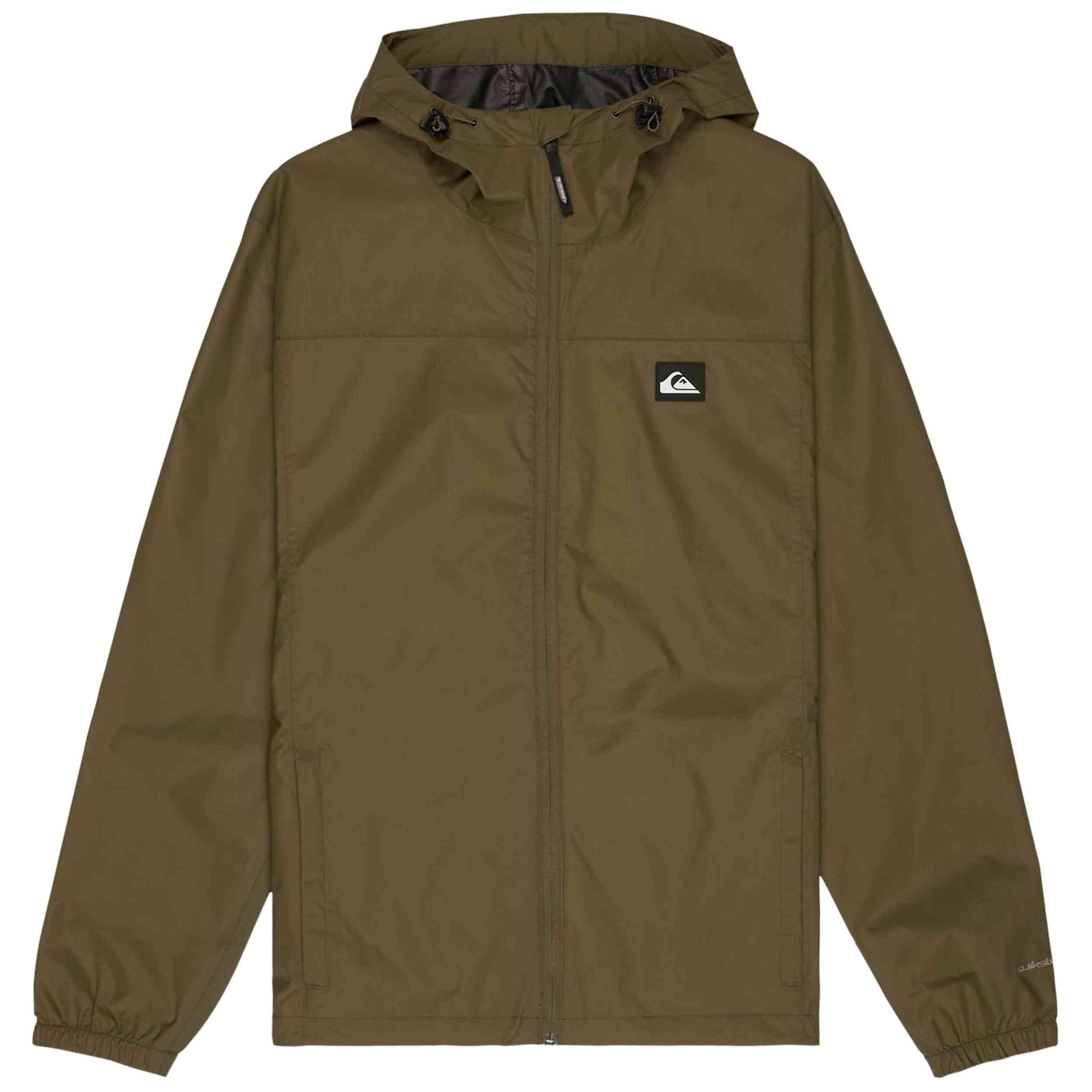 Chubasquero Quiksilver modelo Overcast 3K Tape para Hombre en color Verde
