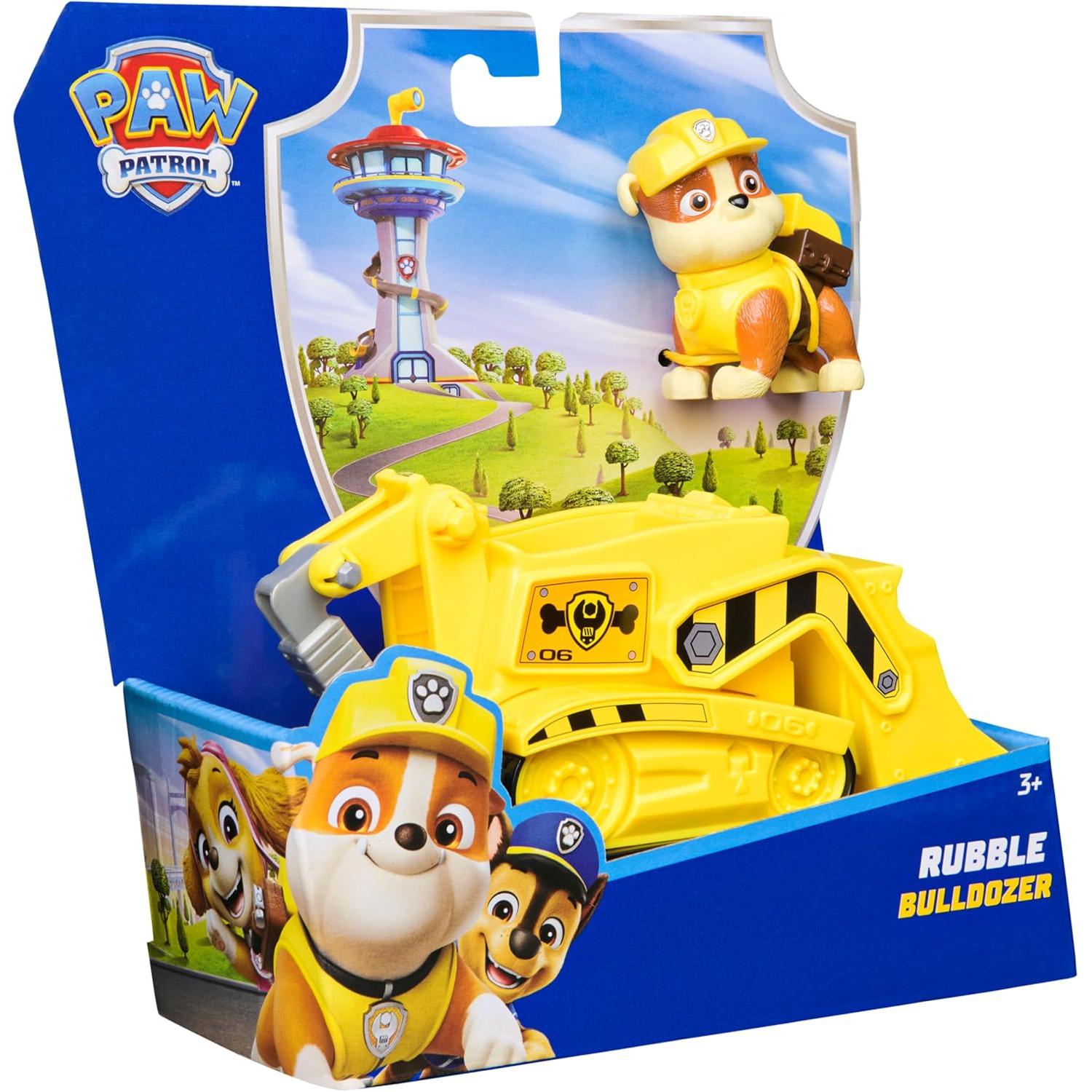 Patrulla Canina - Excavadora Y Figura Rubble - Excavadora Juguete para Niños con Figura Rubble Patrulla Canina - Juguetes Niños 3 Años + (Spin Master 6071214)