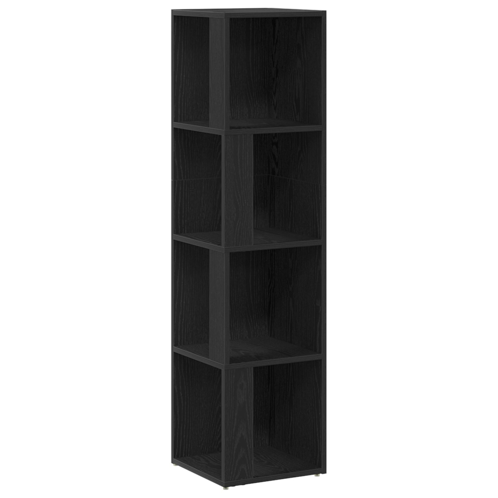 Estantería vidaXL Negra de Roble 33x33x132 cm de madera