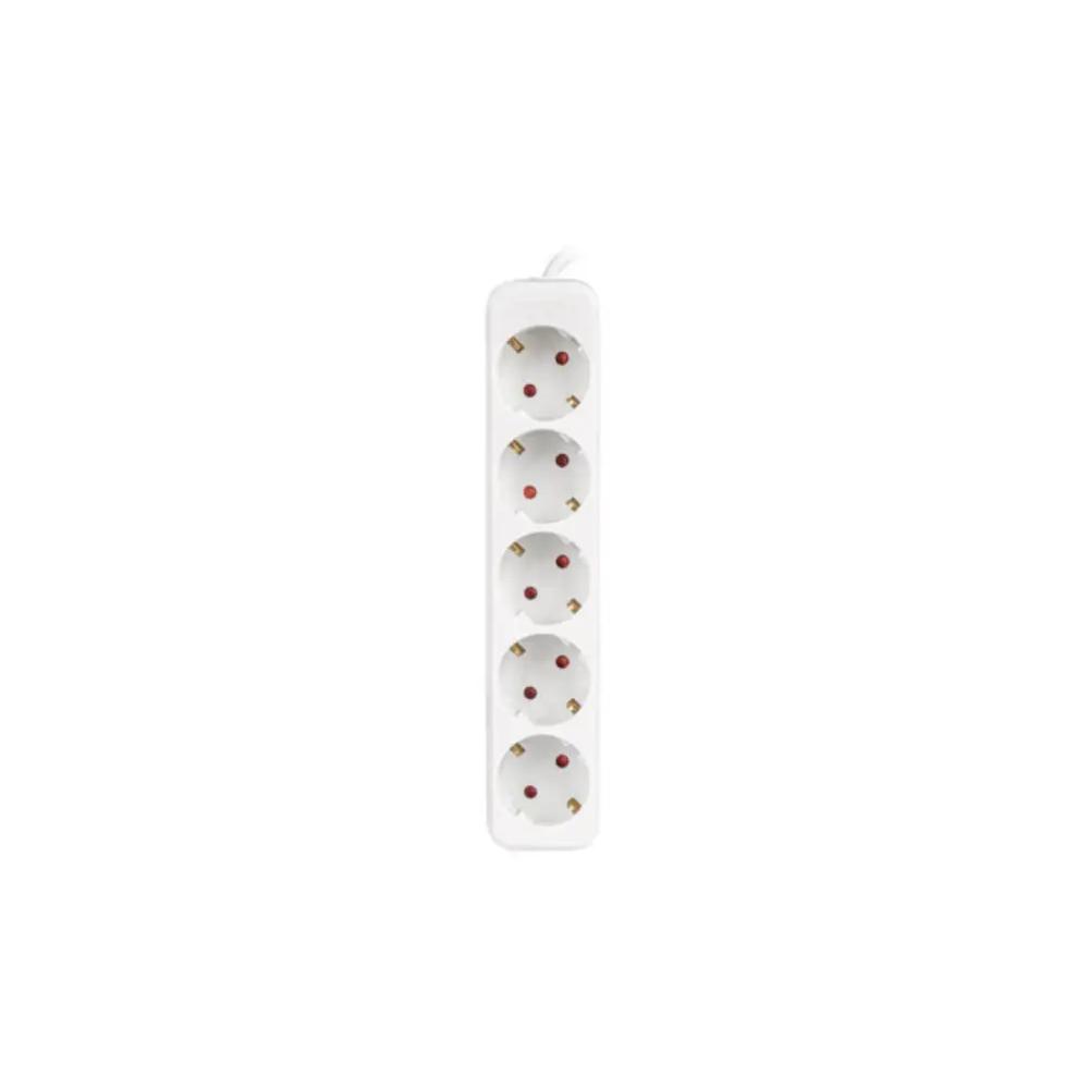 Lanberg Regleta 5 Tomas Schuko Blanca 3m