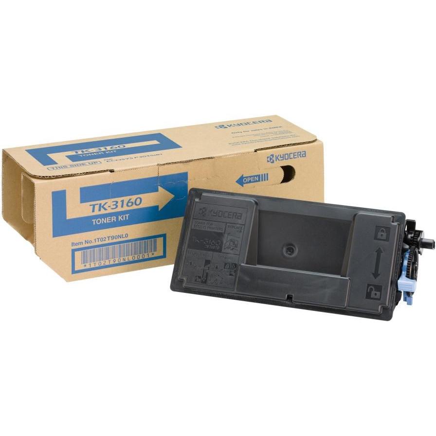 Kyocera Toner Negro TK-3160 para Impresoras Láser - Alta Calidad y Rendimiento Duradero