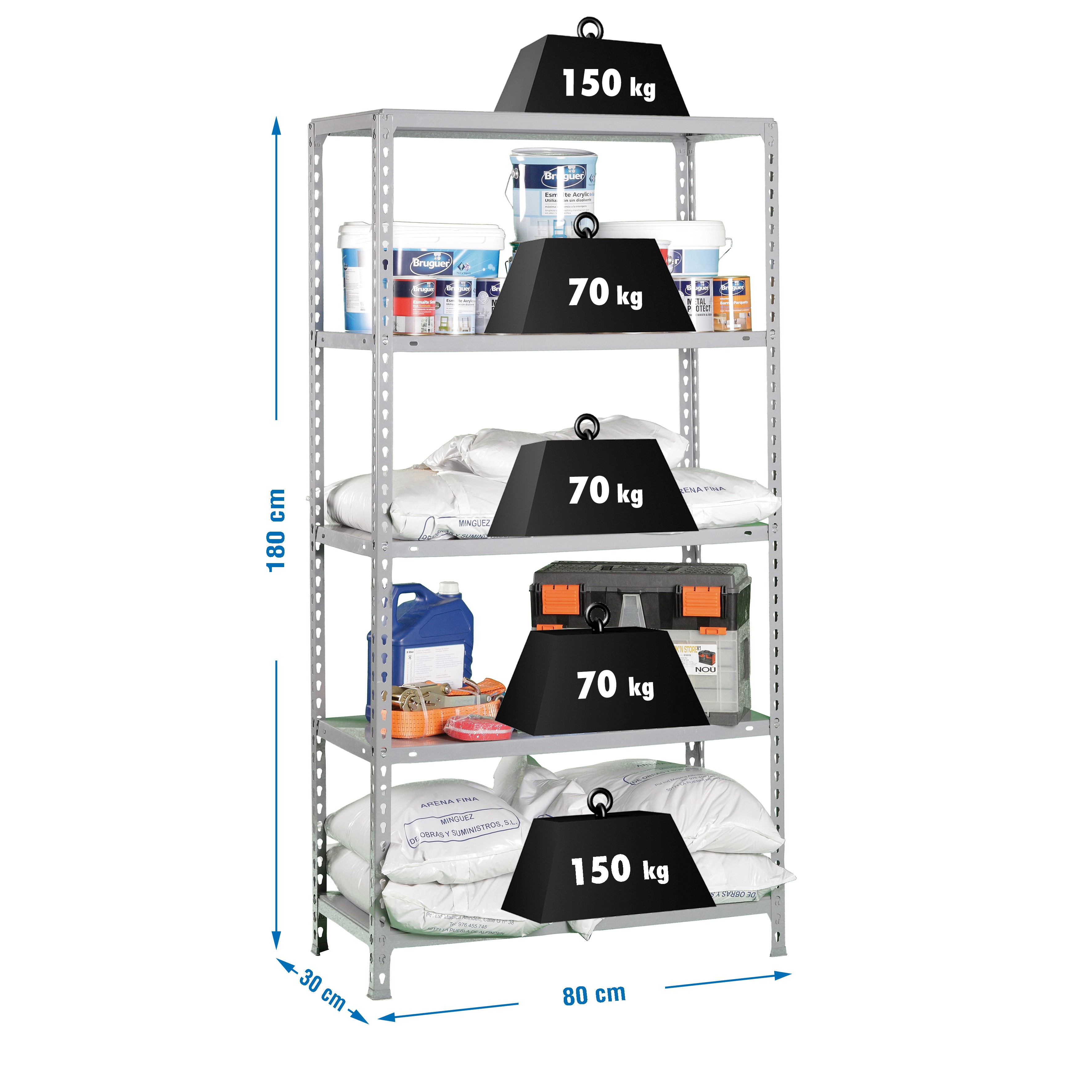 Estantería SIMONRACK SIMONRACK SimonrackEcoclick mini 5/300 galva