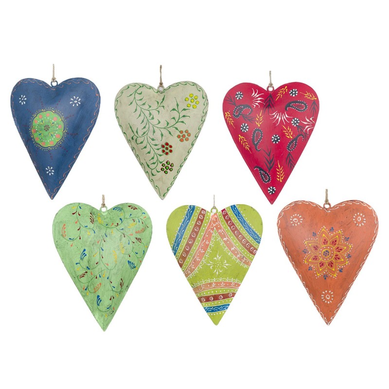 SIGNES GRIMALT Signes Grimalt By SIGRIS Corazones De Metal Colección India Decoración Colgante 6 Unidades