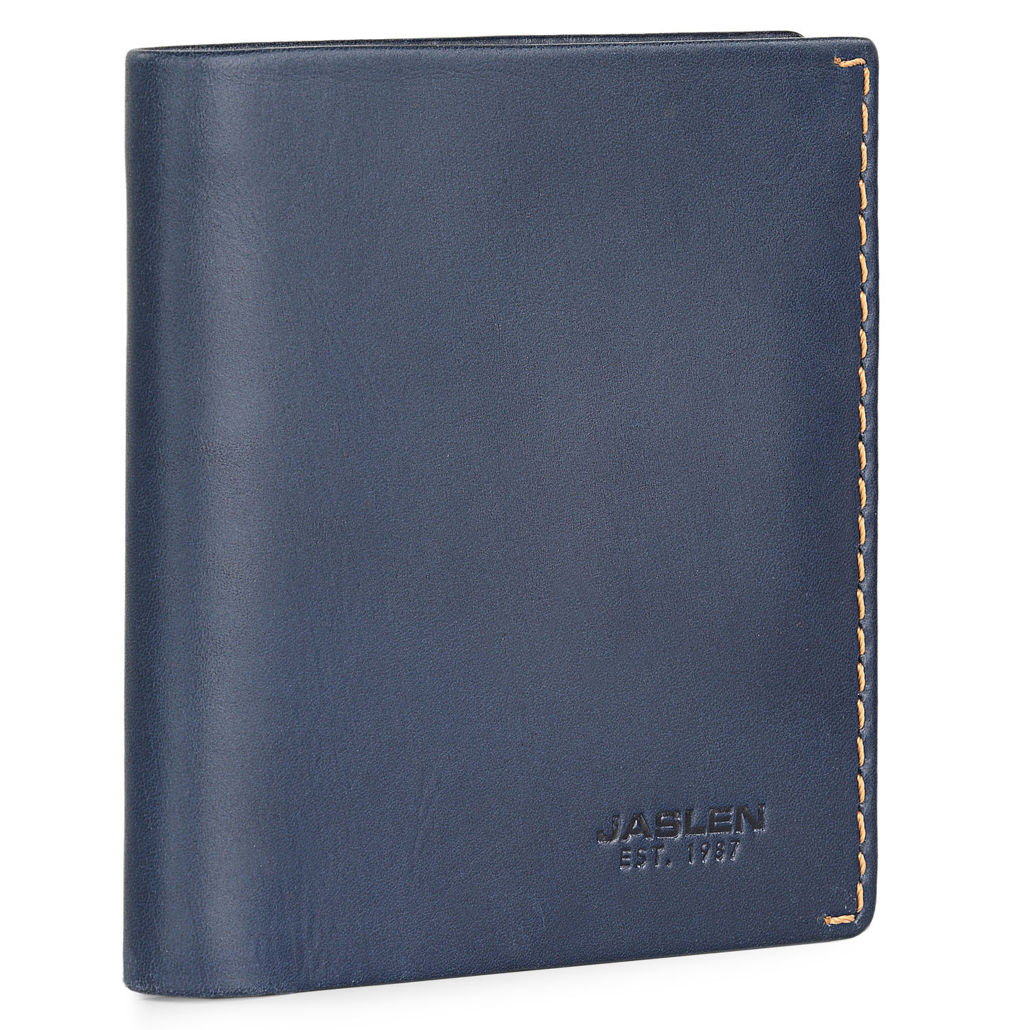 Carteras Para Hombre Piel - Cartera Hombre Marca JASLEN - Billeteras Para Hombre Con Compartimento Para Tarjetas - Monedero Hombre Piel Autentica Con Cremallera - Cartera Tarjetero Hombre RFID 205618
