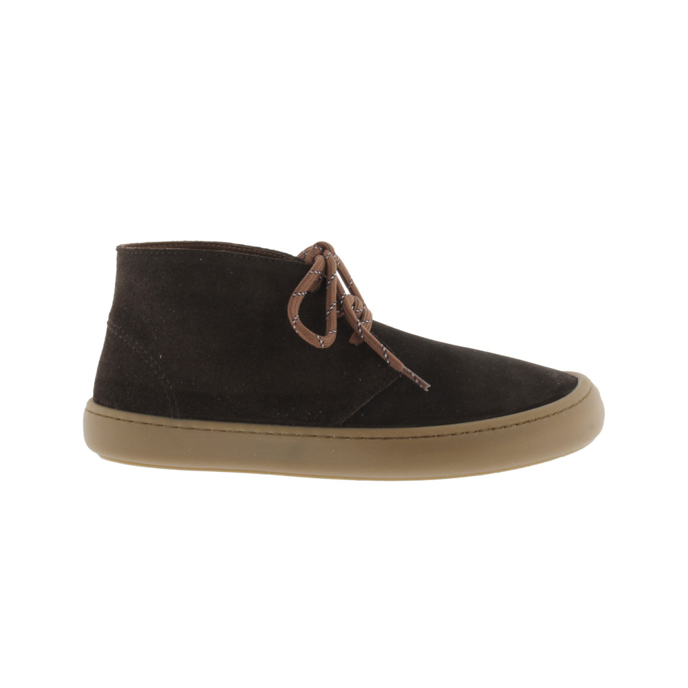 Victoria Olmo Botines barefoot de serraje con doble cordón y suela caramelo 1186111
