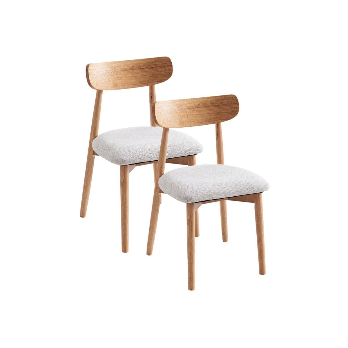Pack de 2 sillas Shia asiento acolchado 83x49x42 cm Adec