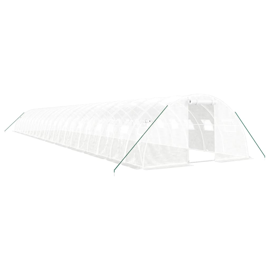 vidaXL Invernadero con estructura de acero blanco Multitalles