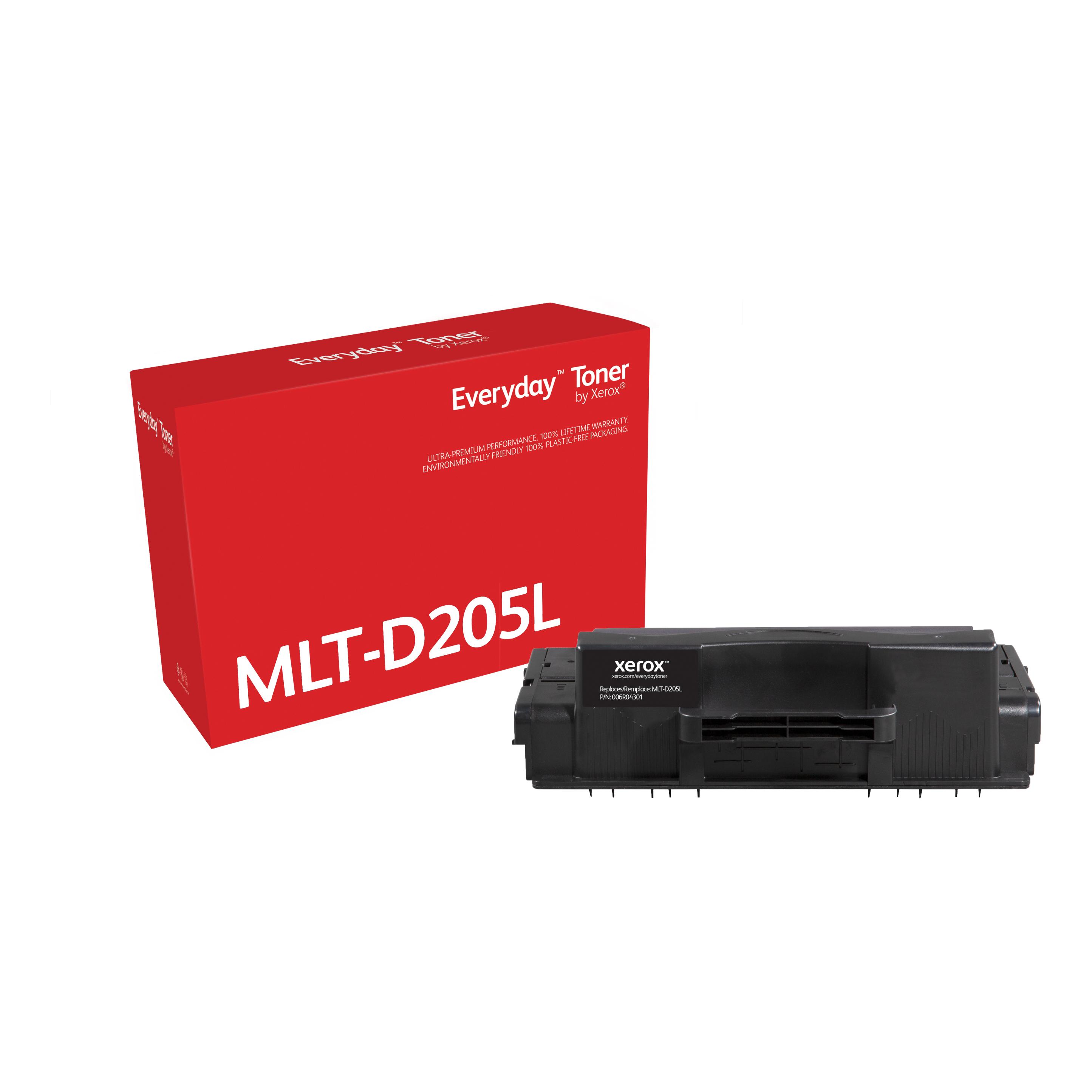 Compatible Everyday Tóner de Alto rendimiento Negro Equivalente a MLT-D205L para Samsung SCX-5637, S