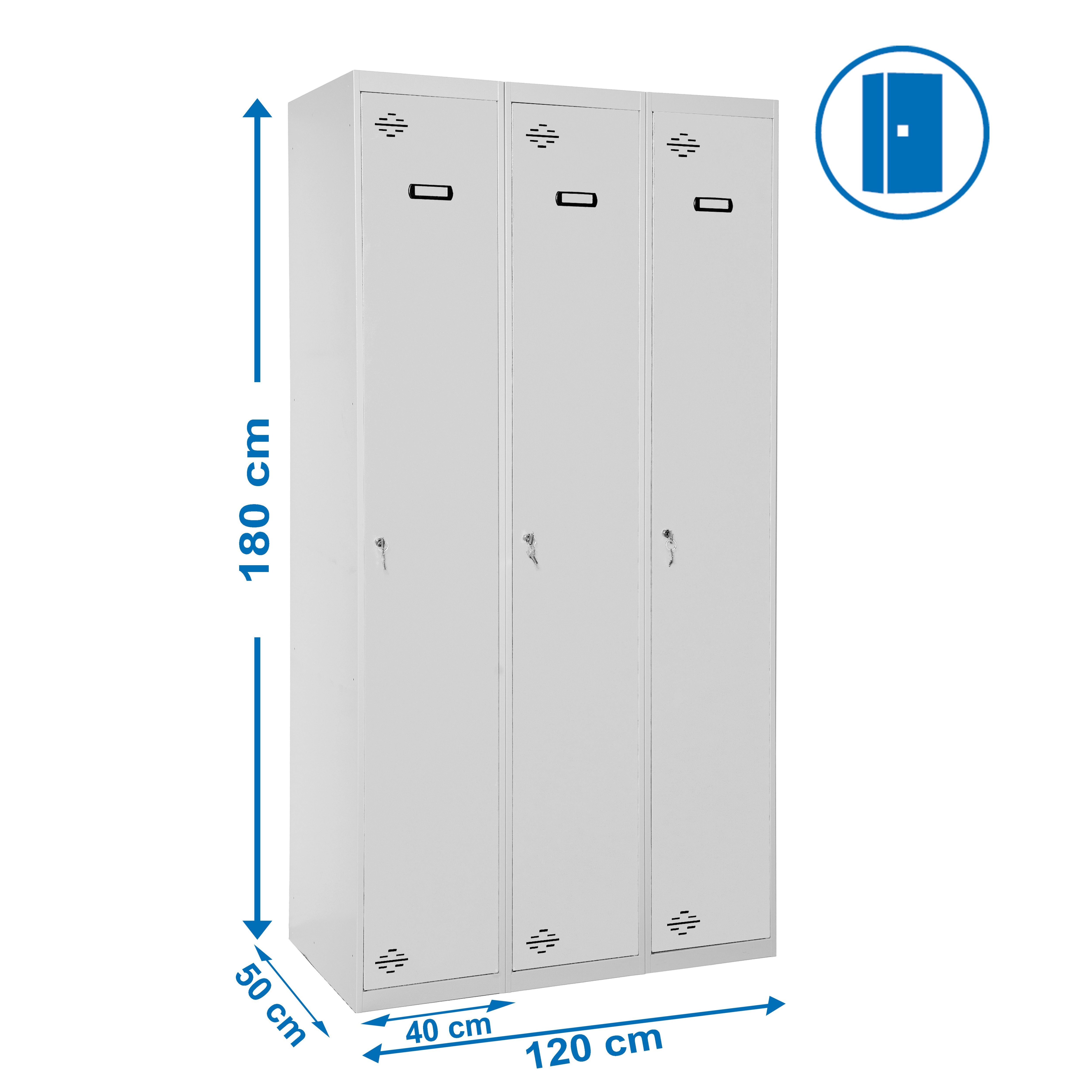Estantería SIMONRACK Simonlocker prof.mon.single-div 3/3 400 (1200)gris