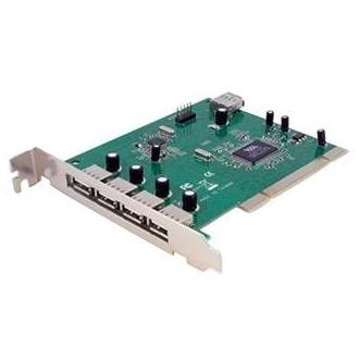 Startech - Tarjeta PCI USB 2.0 con 7 puertos (4 externos + 3 internos) para ampliación de conectividad en PC, modelo PCIUSB7