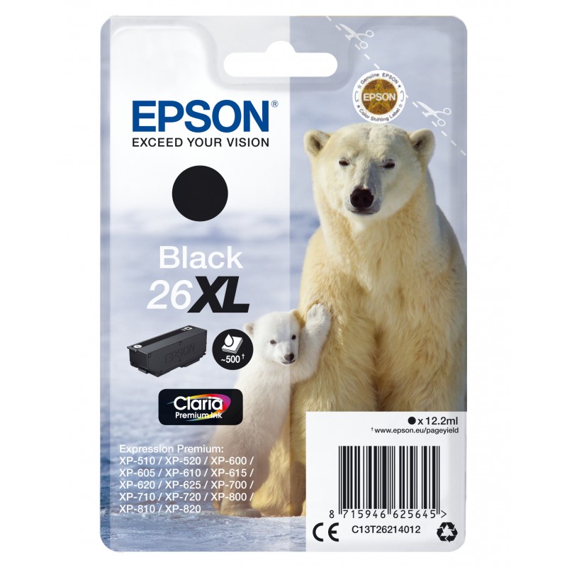 Epson - Cartucho 26XL negro C13T26214012