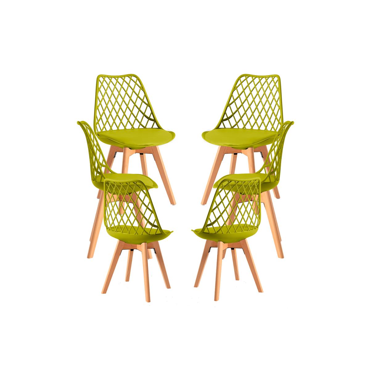 Regalos Miguel - Packs Sillas Comedor - Pack 6 Sillas Mima - Verde Claro