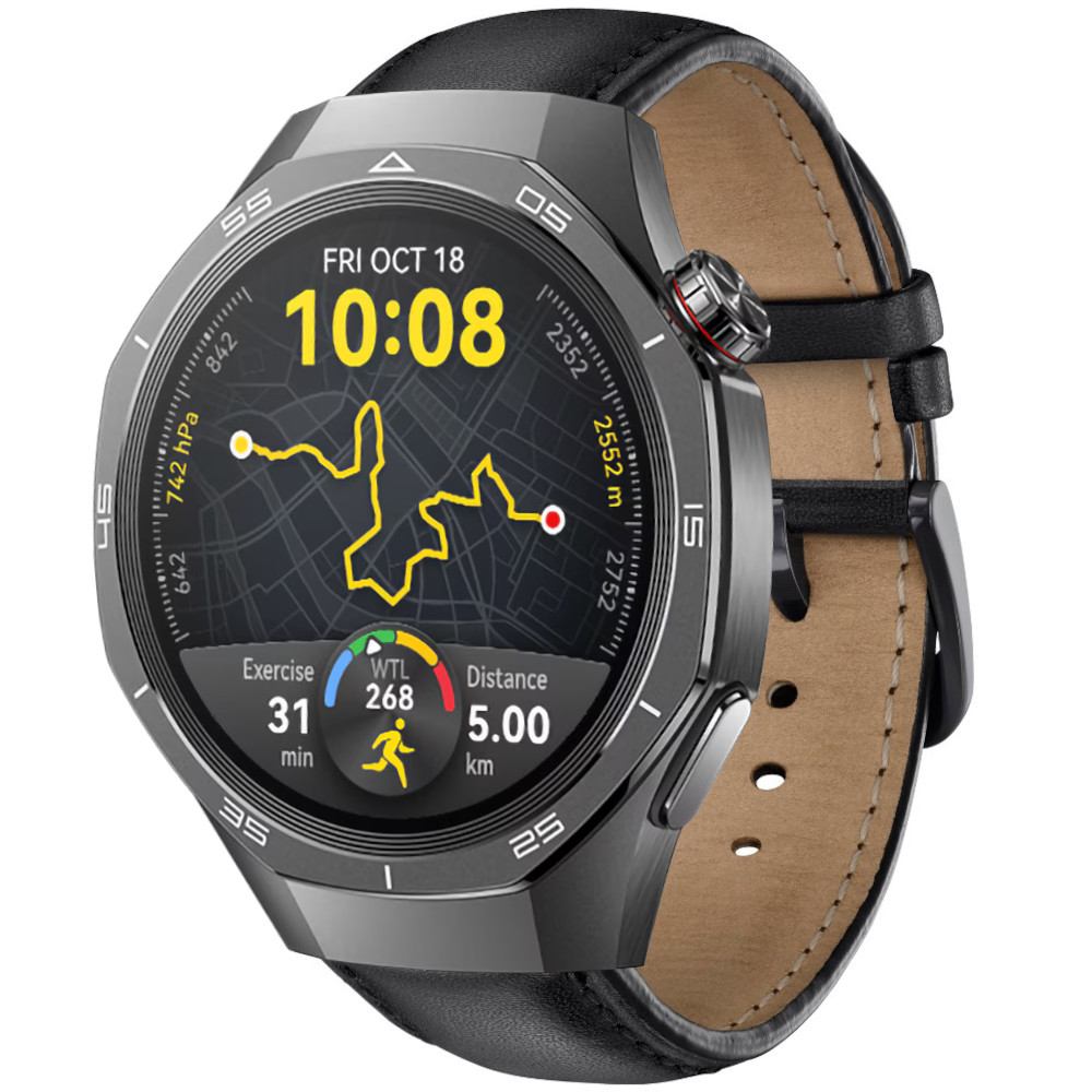 Correa de Piel para Huawei Watch GT 5 - 46mm / GT 5 - 46mm / GT 4 - 46mm / Amazfit GTR 4 / Bip 5 / Garmin Vivoactive 4, Modelo Cuero Clásico Ancho 22mm