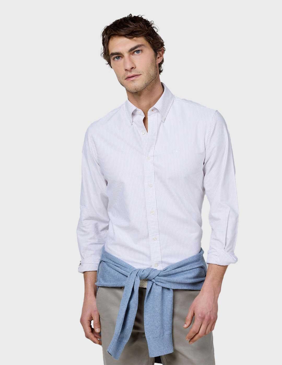 El Ganso Oxford Yale camisa rosa para hombre