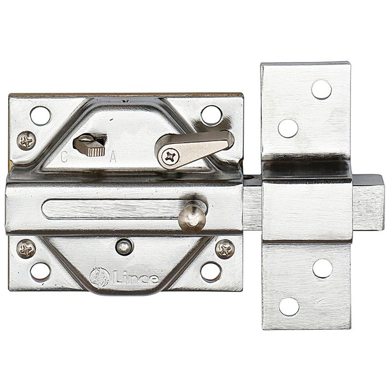 Cerrojo Lince S/Cilindro 2940 Cromado - Seguridad