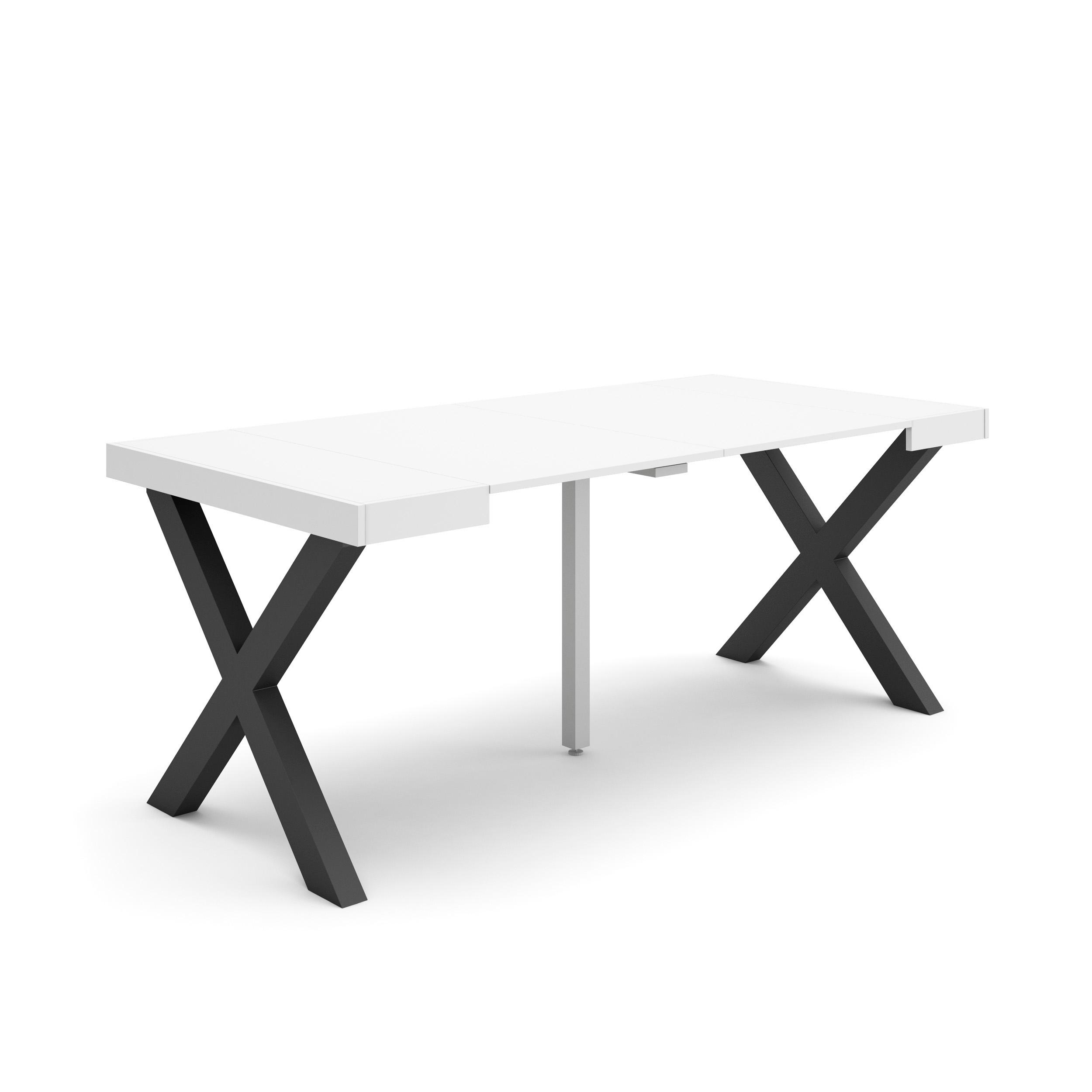 Skraut Home, Mesa Consola Extensible, Mesa Auxiliar, Tapa, 58/180x90x73cm, Práctica y Versátil, Varios colores disponibles