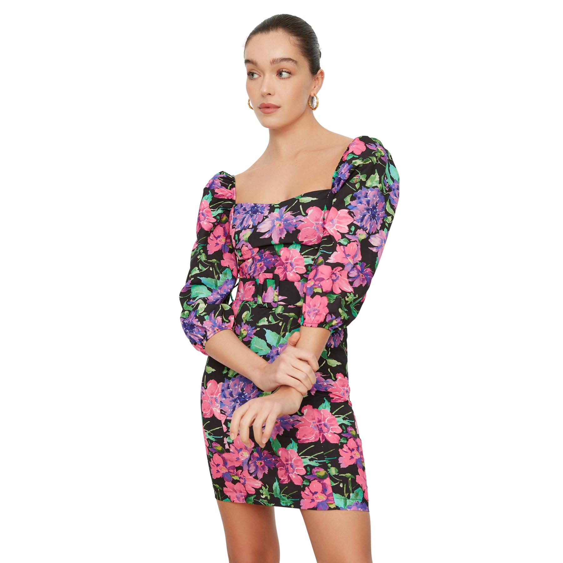 Trendyol Vestido De Mini - Moda Actual Multicolor Mujer Talla 38