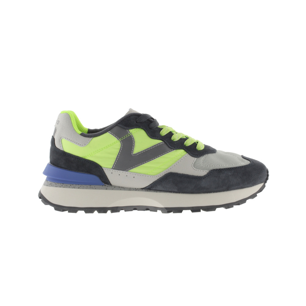 Victoria 1985 RUSH Zapatillas de nylon neón con piezas de piel y serraje 8807105