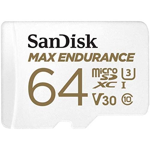 Sandisk Tarjeta de Memoria Microsdhc 64GB MAX Endurance para Videovigilancia y Control del Hogar con Adaptador SD