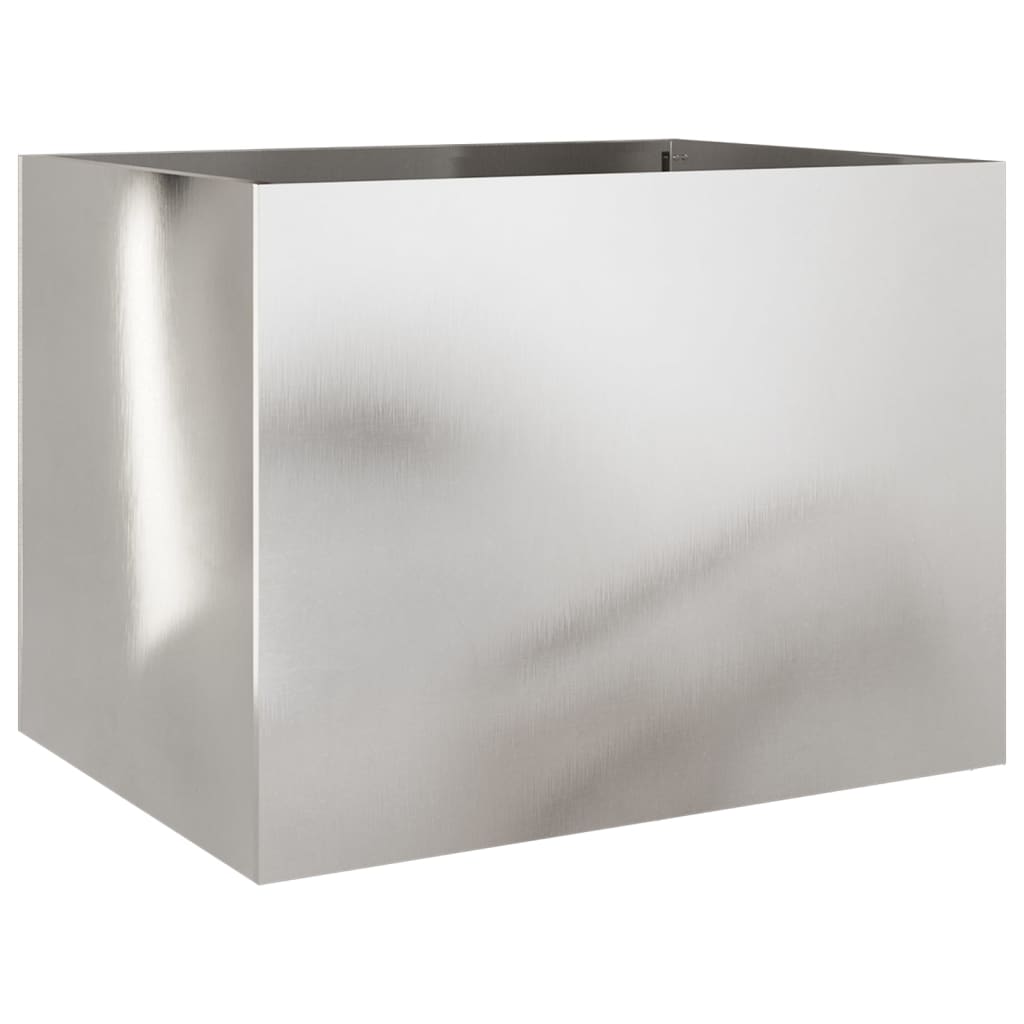 vidaXL Jardinera de acero galvanizado 62x47x46 cm Color rusty,  Negro,  Blanco y mas
