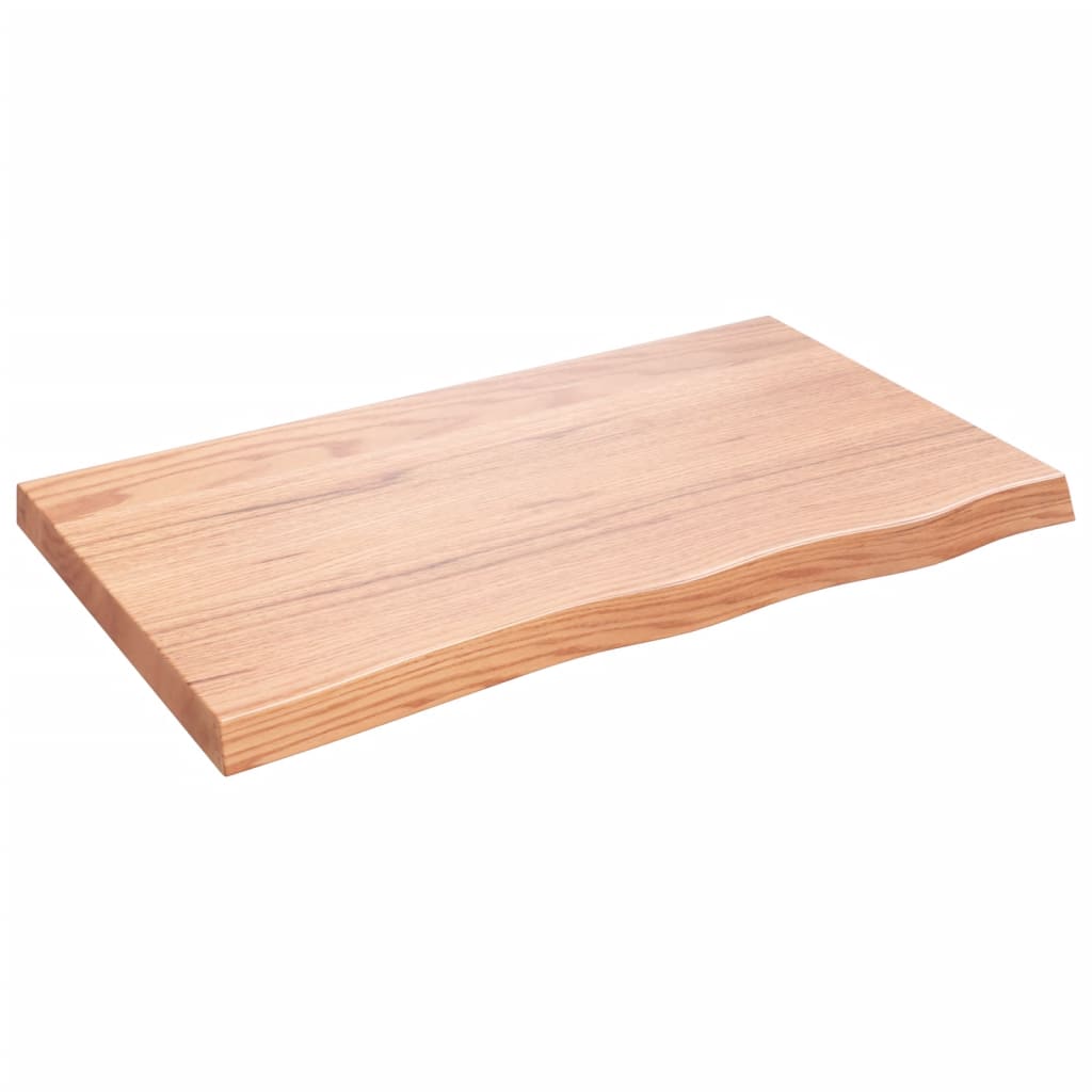 Vidaxl Estante de Pared Madera Roble Tratada 100x60x(2-6)cm Natural
