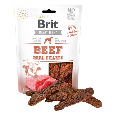 Brit - Brit Jerky Snack Filete De Ternera Para Perros 80 Gr