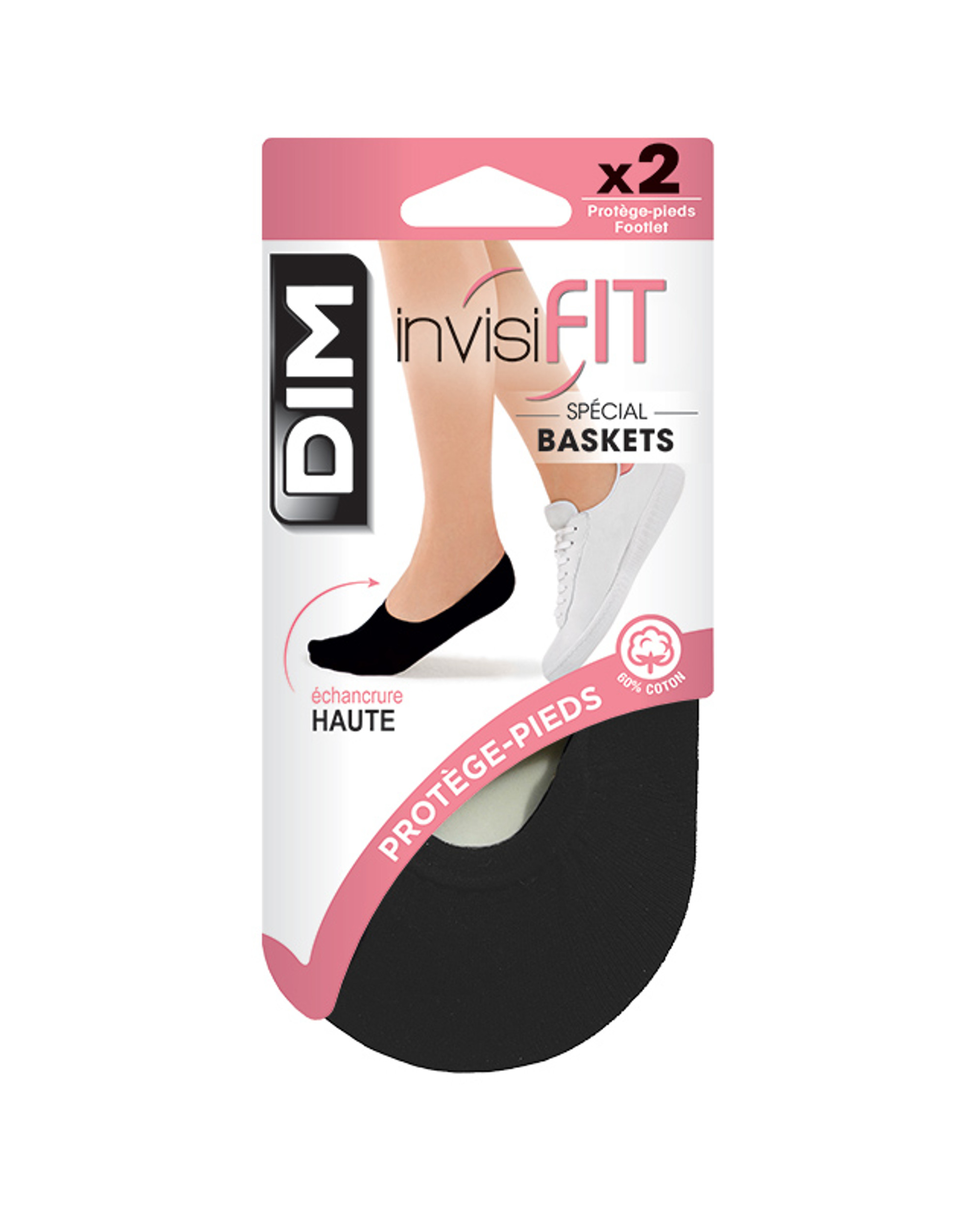 Dim Pack de 2 salvapiés para zapatos de cordones o deportivo