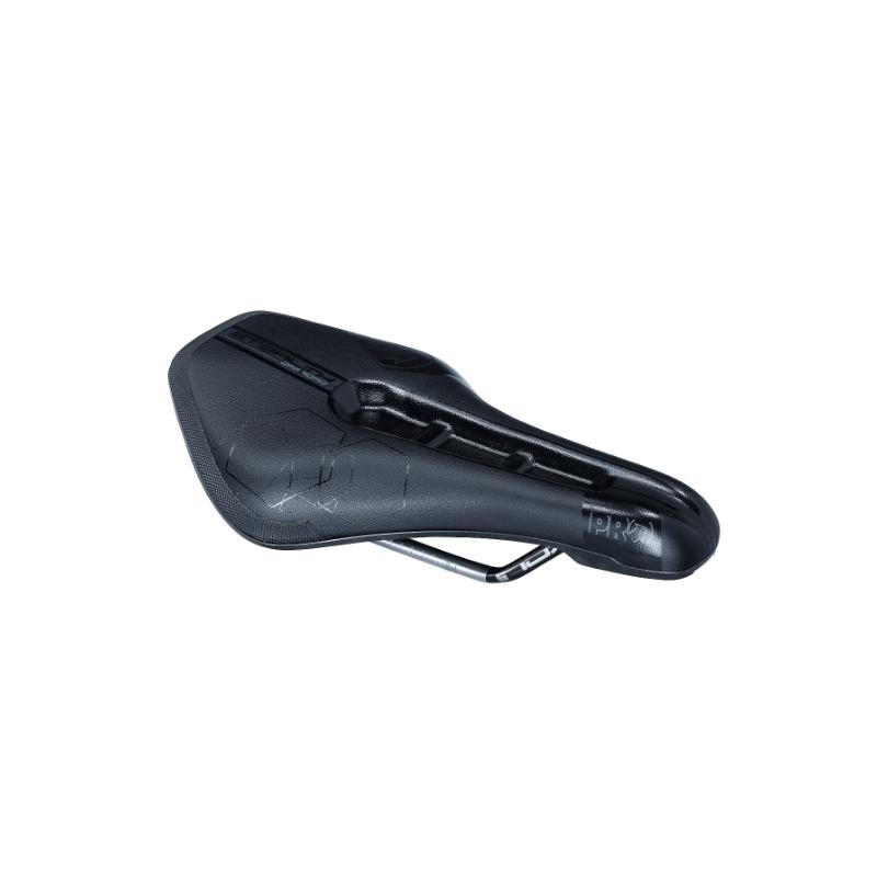 PRO - Sillín de bicicleta Stealth Offroad para ciclismo off-road, raíles de acero inoxidable, ancho 142 mm, ajuste regular, color negro