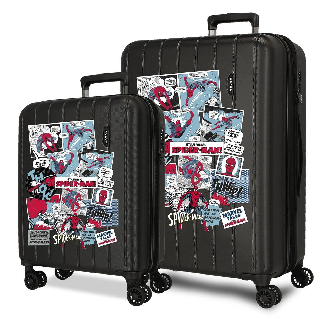 Juego de maletas Marvel ABS con capacidad de 84,24L