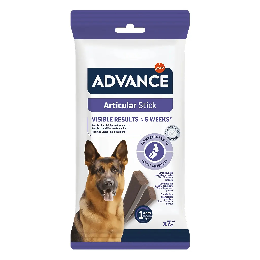 Advance Articular Stick para Perros Mayores, Galletas para Mejorar la Movilidad Articular a los Perros