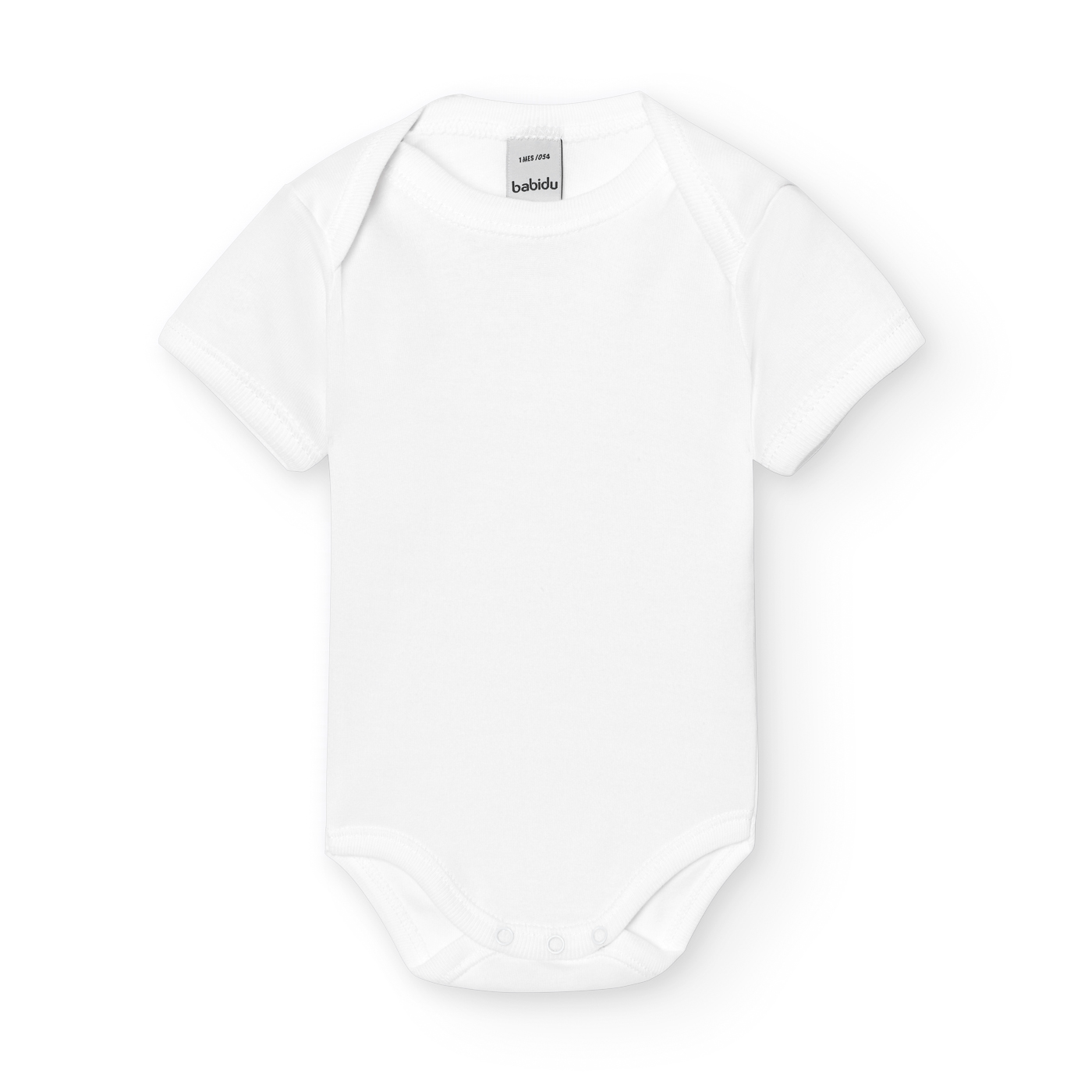 Basicos Babidu pack de 2 bodys cuello americano manga corta