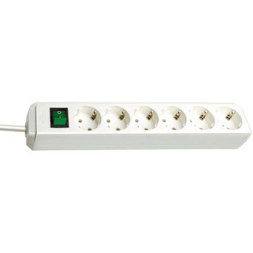 Enchufe eco 6b+int+3m blanco