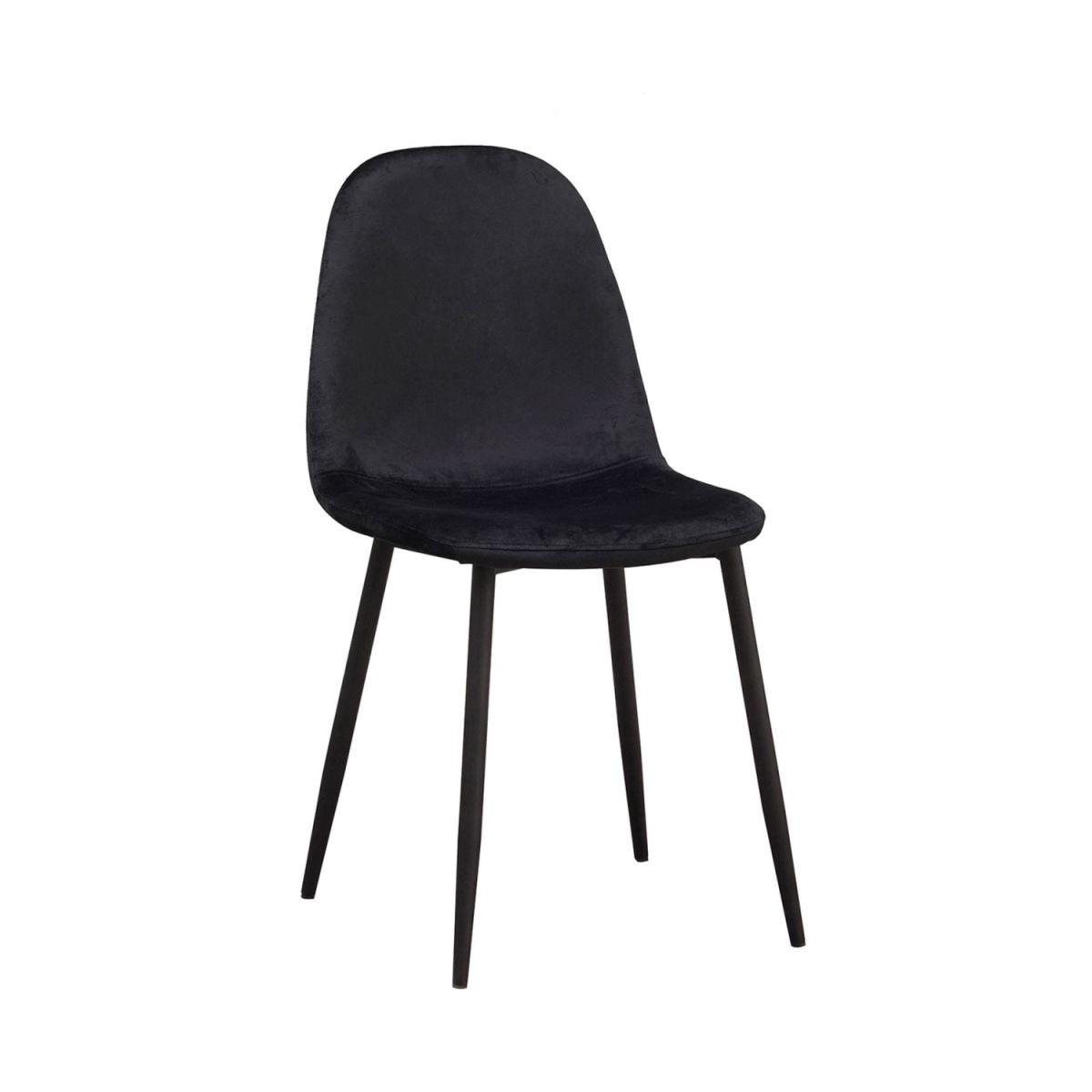 Regalos Miguel - Packs Sillas Comedor - Pack 2 Sillas Teok Black Terciopelo - Negro