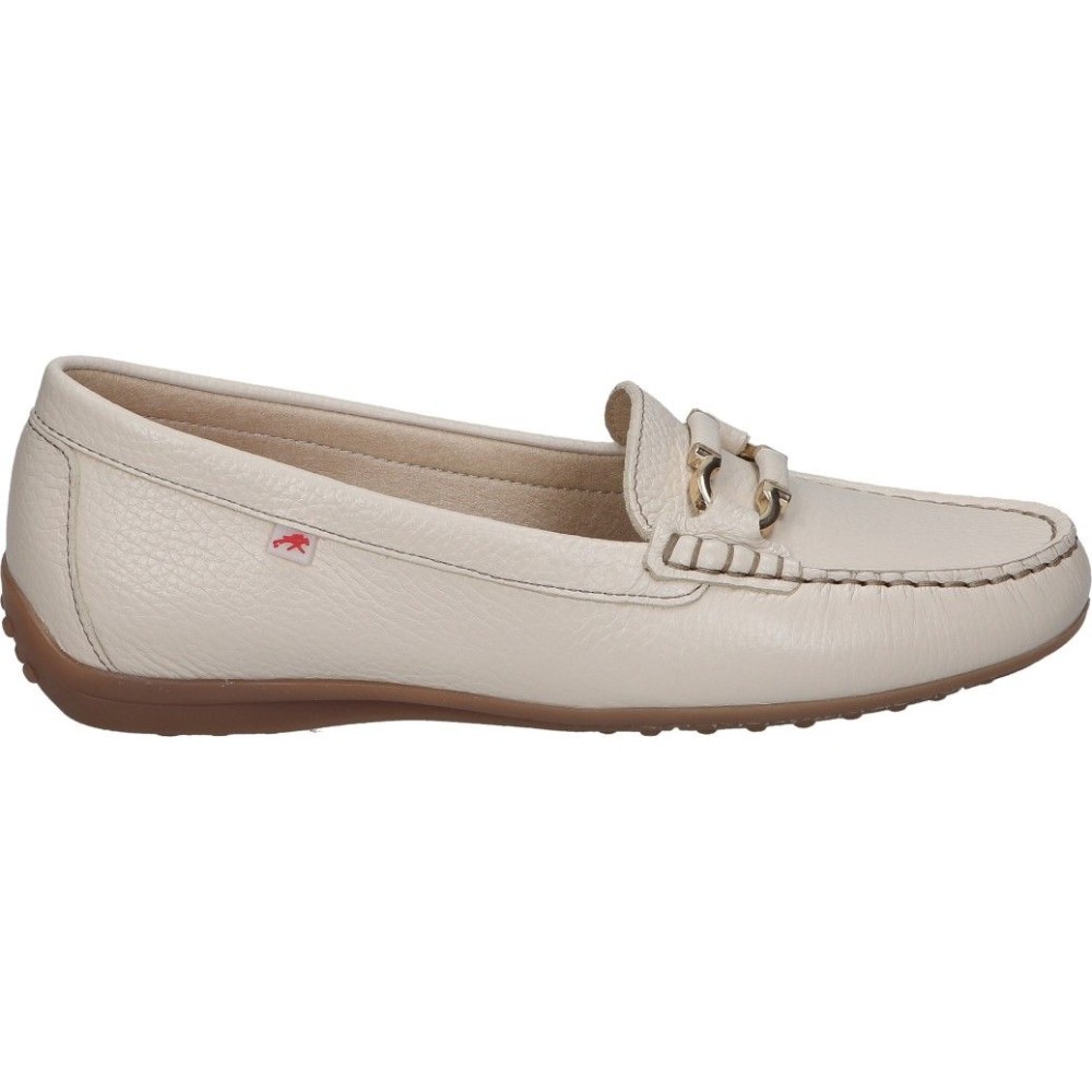 FLUCHOS | Zapatos de Piel Fluchos Bruni para Mujer – Mocasines en Color Blanco Hielo con Detalle – Zapatos sin Cierre – Slip On – Estilo Elegante – De Piel – Versátiles – Alta Calidad – Modelo F2156