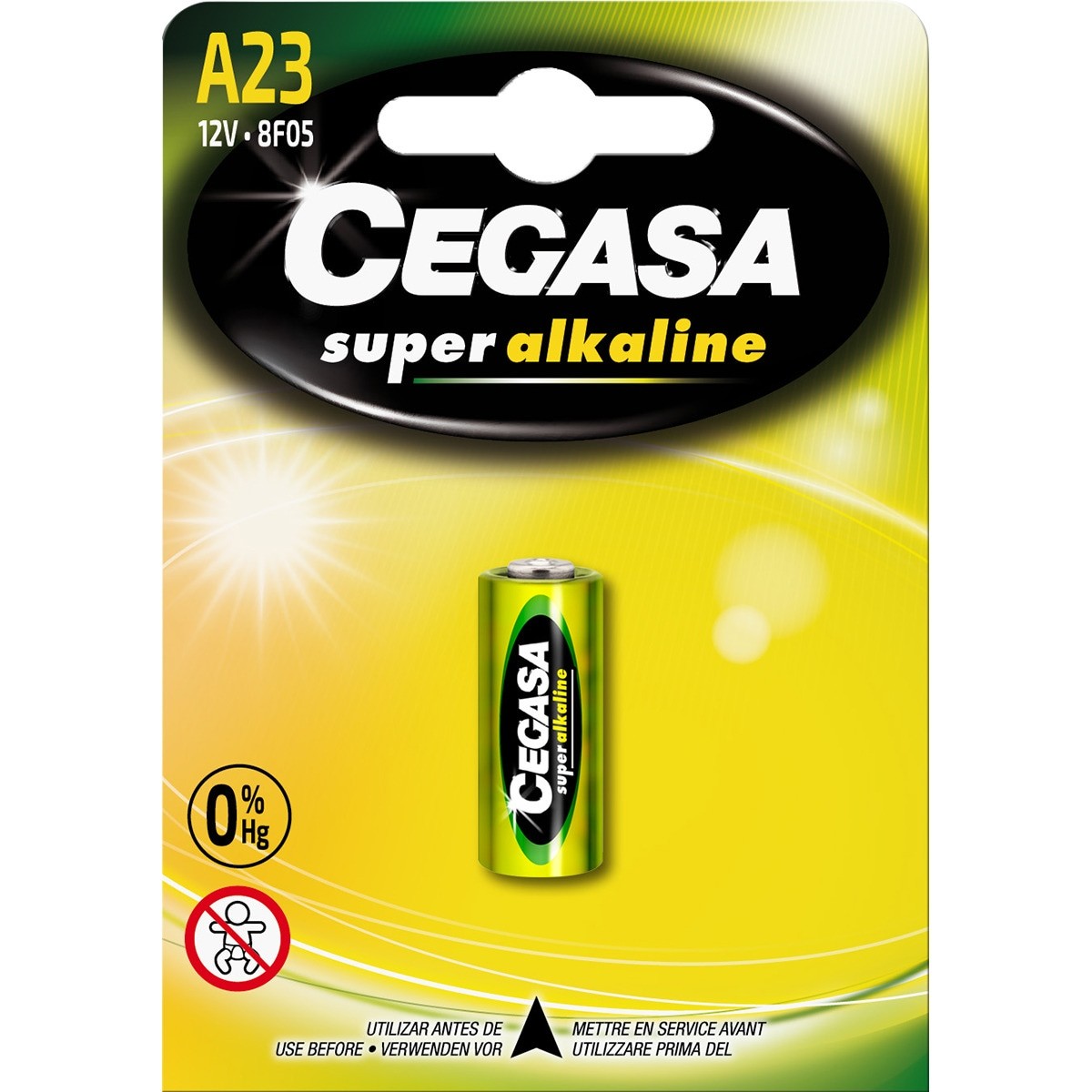 Pila Super Alcalina CEGASA Tipo A23 12V - 8F05 B1
